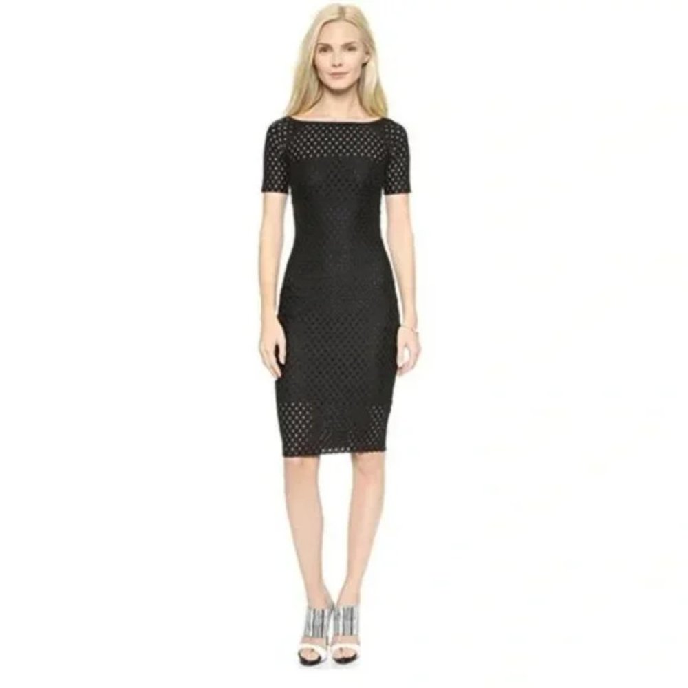 Bec & Bridge Size 6 Black Sheath Dress Black Into the Mystic Midi | Size 6